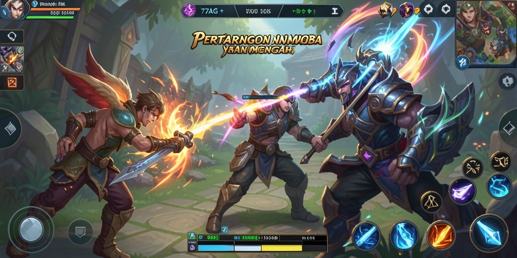 Tangkapan layar utama gameplay 77AG yang menampilkan aksi seru.