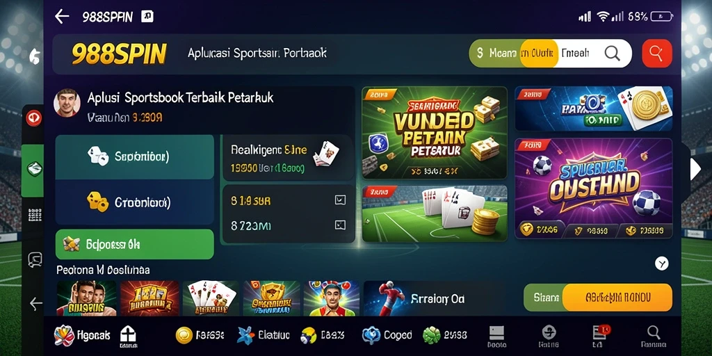 Tampilan menarik dari gameplay 988SPIN dengan taruhan olahraga.