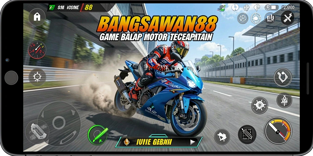 Tangkap aksi balapan motor yang seru dengan BANGSAWAN88.