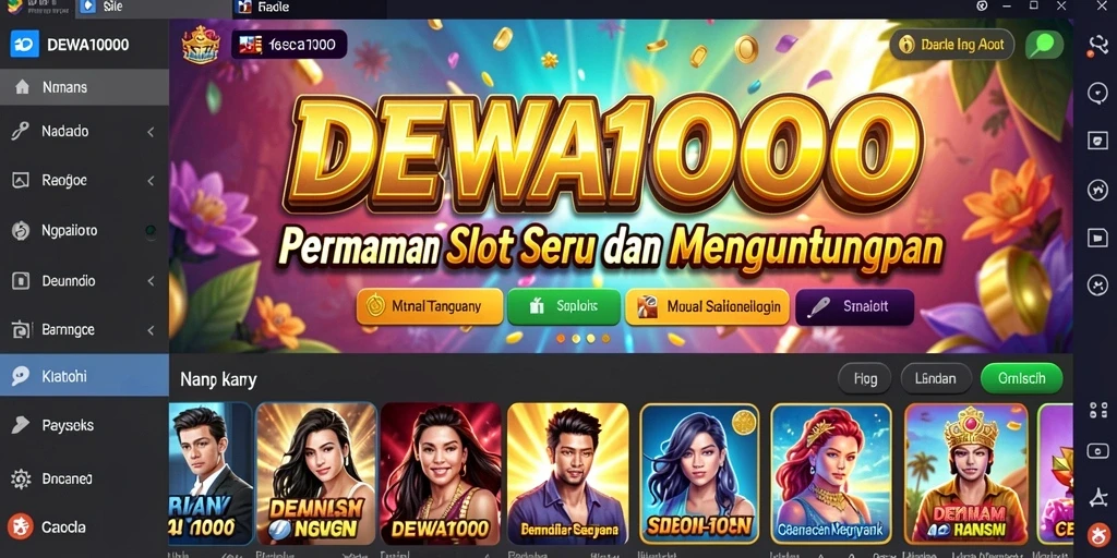 Tampilan menarik dari gameplay DEWA1000 dengan slot yang seru.