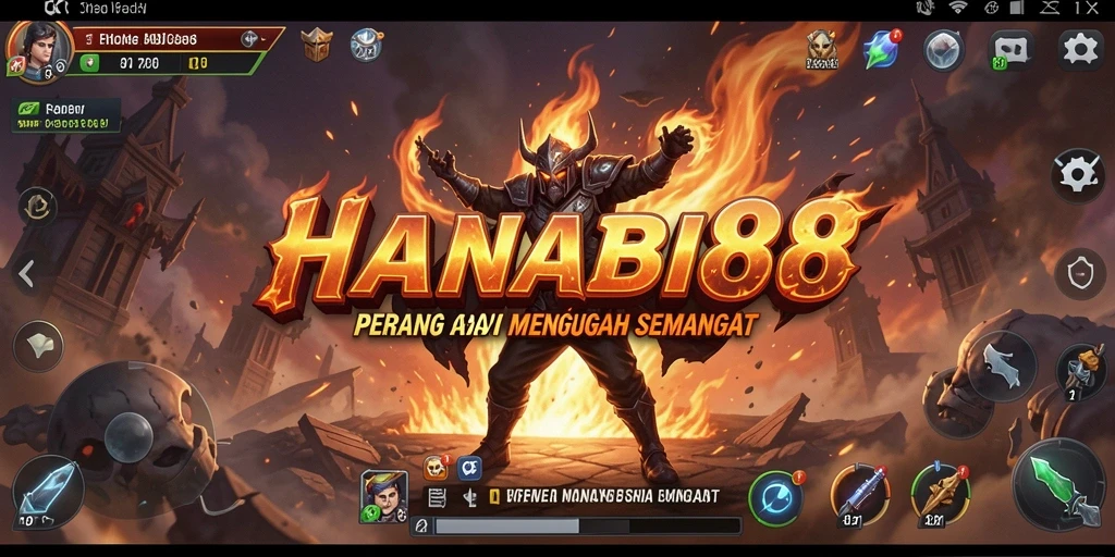 Tampilan gameplay seru dan menegangkan di HANABI88