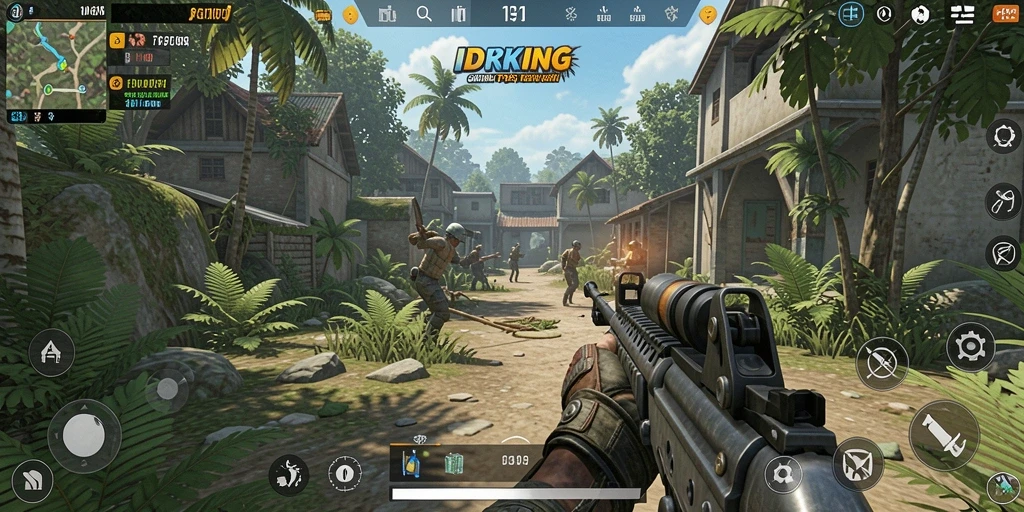 Screenshot gameplay mendebarkan dari IDRKING dengan aksi seru.