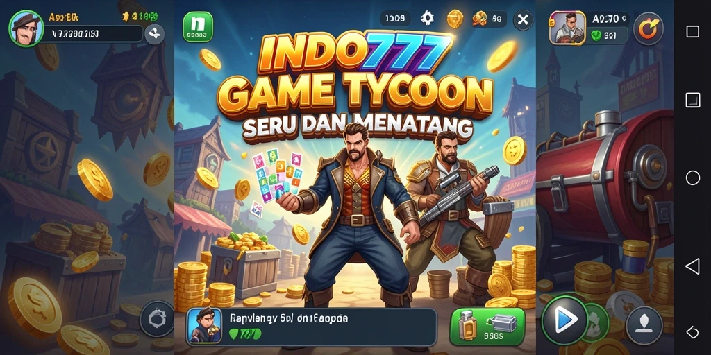 Tampilan gameplay menarik di INDO777 dengan elemen manajemen Tycoon.