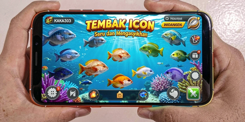 Tampilan gameplay KAKA303 dengan aksi menembak ikan yang seru.