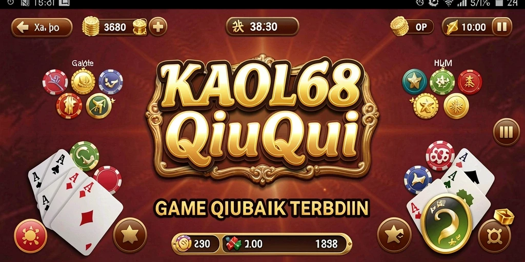 Screenshot gameplay KAOL68 yang menampilkan aksi seru permainan QiuQiu.