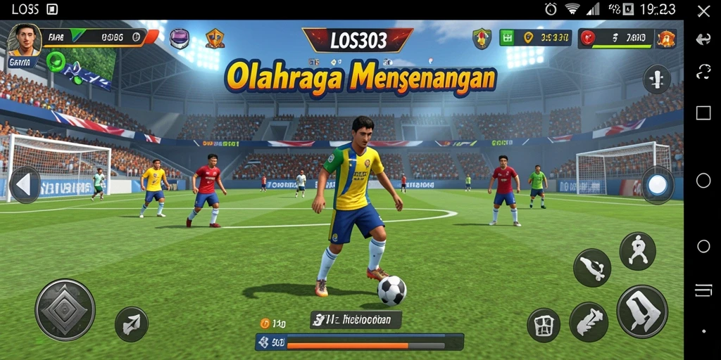 Tampilan gameplay <strong>LOS303</strong> yang menegangkan di arena olahraga.