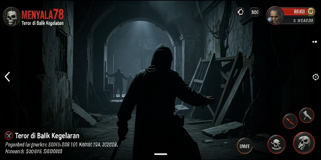 Tampilan gameplay menyeramkan dari MENYALA78 yang penuh ketegangan.