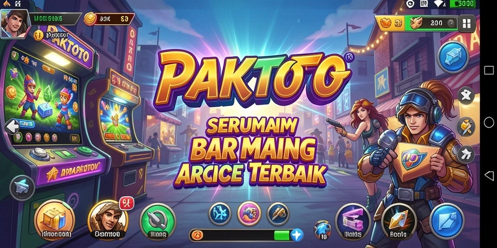 Tampilan antarmuka gameplay PAKTOTO yang menarik dan penuh warna.
