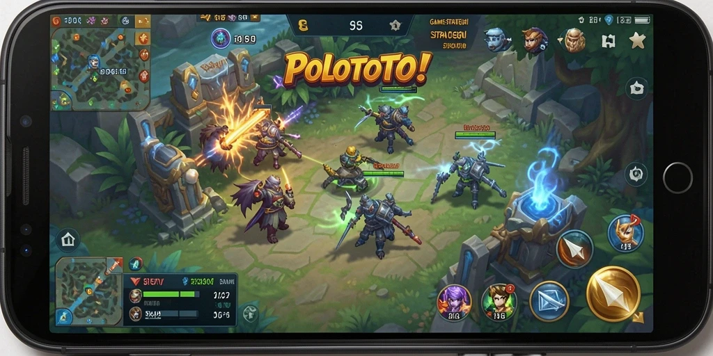 Tampilan gameplay POLOTOTO yang menarik dan penuh strategi.
