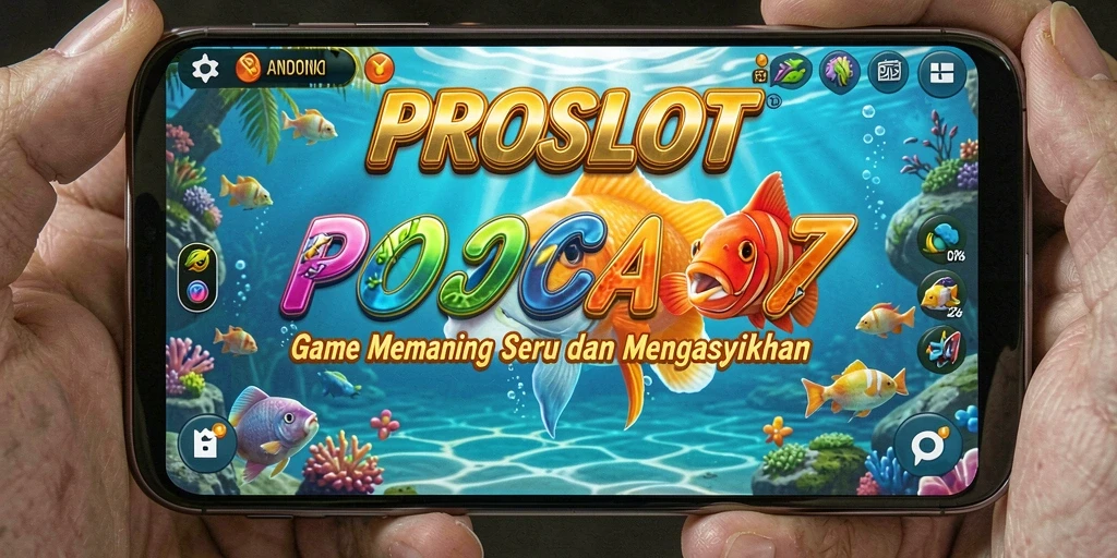 Tampilan gameplay memancing yang penuh aksi dan seru.