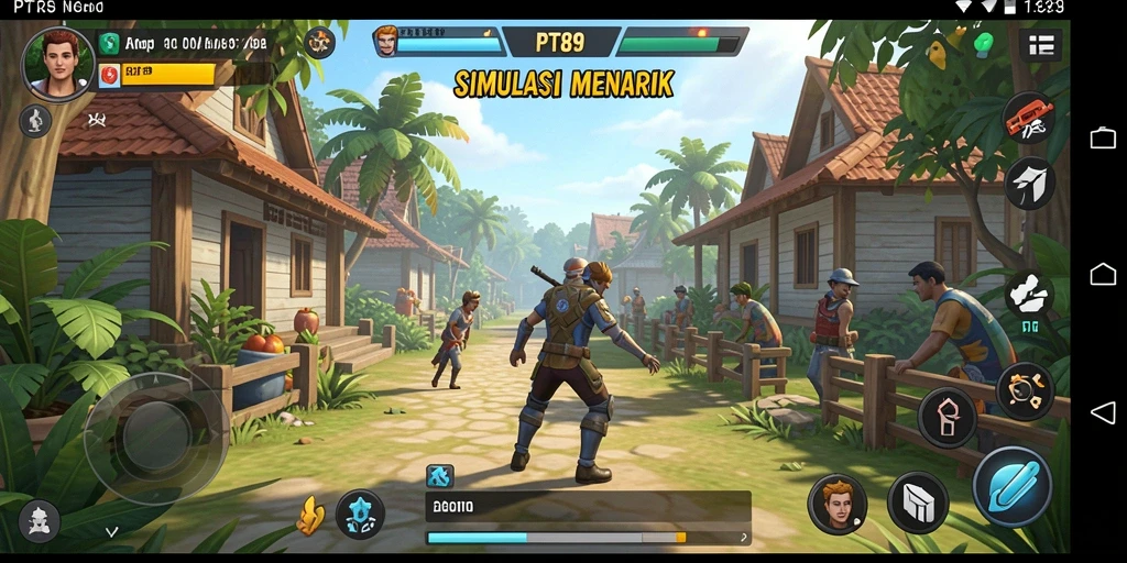 Screenshot menampilkan pengalaman bermain menarik dalam game simulasi PT89.