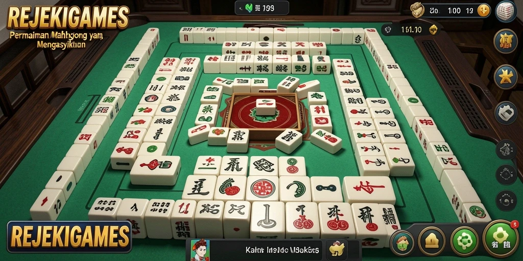Tampilan menawan dari permainan Mahjong REJEKIGAMES.