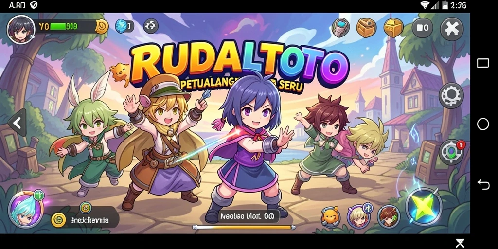 Tampilan menarik dari gameplay RUDALTOTO yang penuh warna.