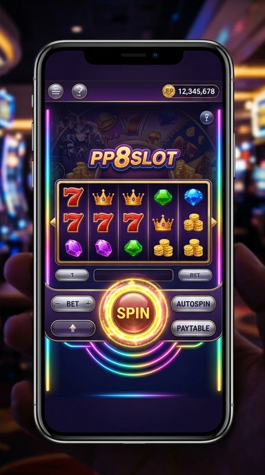 Tampilan utama aplikasi pp8slot yang menarik dan user-friendly.